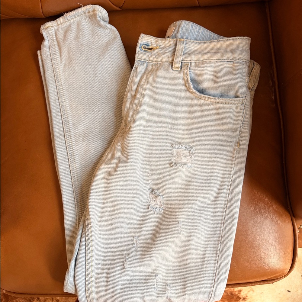 Haikure Women’s Jeans Size 26 Light Wash Premium Denim